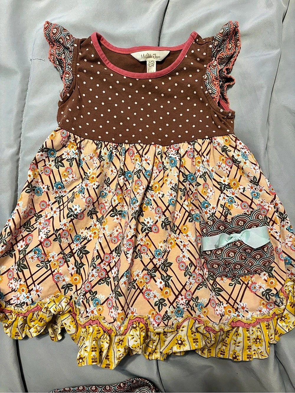 Matilda Jane Girls Floral Ruffle Dress Size 2T